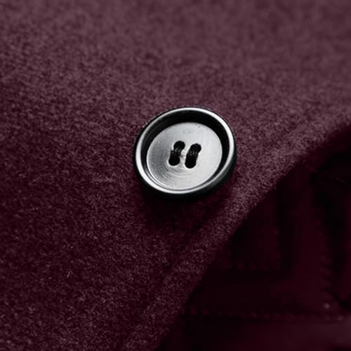 Work Dressy Blazer for Mens Winter Fall High Neck Fleece Lined Sherpa Long Plain Jackets Blazer Outfit Mens 20253