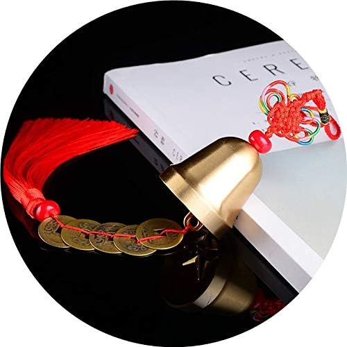 Miniatura 6 de FIANUP Campana china de Feng Shui con 5 monedas para la riqueza y la buena suerte saludable del coche colgante del hogar carillón de viento