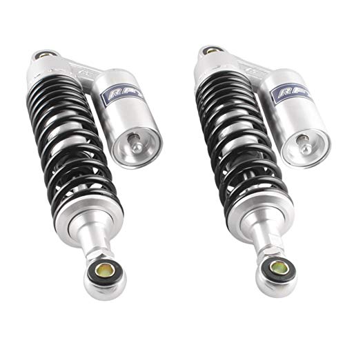 Image of GZYF 320mm 12.6 inch Universal Shock Absorbers Rear Suspension for HONDA for Suzuki for Kawasaki for Yamaha Go Kart ATV Dirt bikes,Silver Black