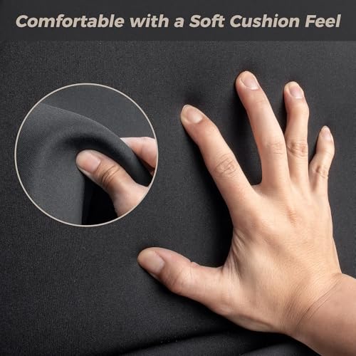 Image of GIANT PANDA Gladiator Seat Covers Custom Fit for Jeep Gladiator 2020-2026 Without Rear Cup Holder JT Sport Rubicon Mojave Willys Freedom,Solid Black