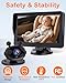 Wkzay 7-Inch Car Camera for Baby: AHD 1080P Display with Real-Time Monitoring - Clear Night Vision Easy Setup Carseat Camera for 0-3 Years Infants