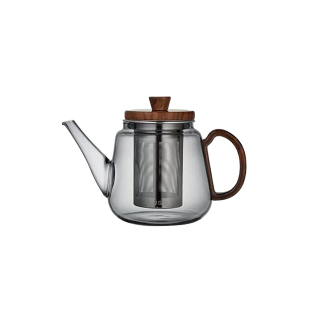 Home-Teekanne mit großem Fassungsvermögen und Seitengriff und Edelstahlsieb, Glas-Teebereiter für losen Teekessel, 900 ml/31,7 oz