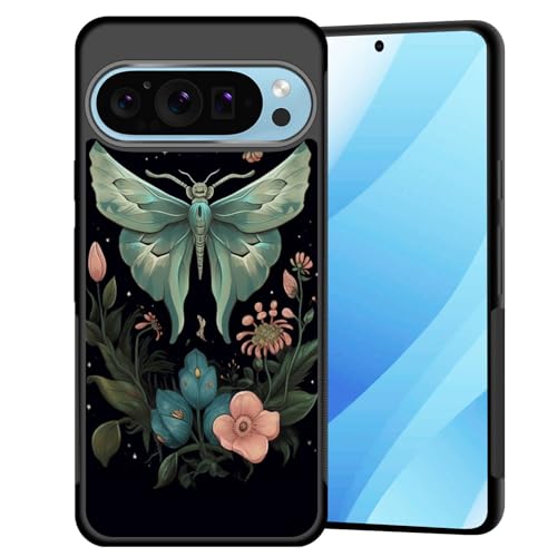 Coque Google Pixel 10 Pro XL antichoc et antidérapante avec motif fleur de lune