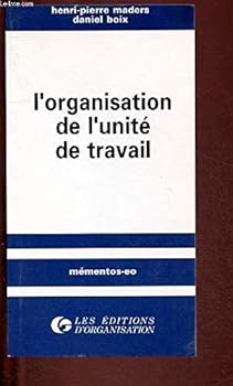 Paperback Organisation de l'unité de travail (memento) [French] Book