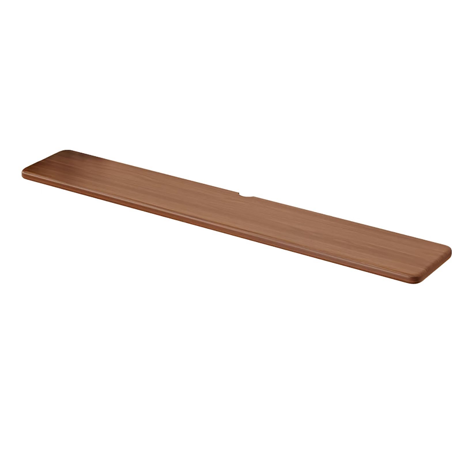 Étagère murale flottante rustique bois noyer supports cachés salon 119cm