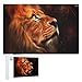 Puzzle Leone Animale per Adulti 1000 Pezzi, Puzzle Leone Guardando il Cielo per Adulti 1000 Pezzi, Puzzle per Giochi di Famiglia Ragazzi E Bambini 75x50 cm