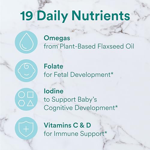 Image of SmartyPants Prenatal Vitamins for Women, Sugar Free Multivitamin Gummies: Methylfolate, Omega 3 (ALA) Vitamin D3, C, Vitamin B12, B6, A, K & Zinc, Inositol, Erythritol Free, 60 Count (20 Day Supply)