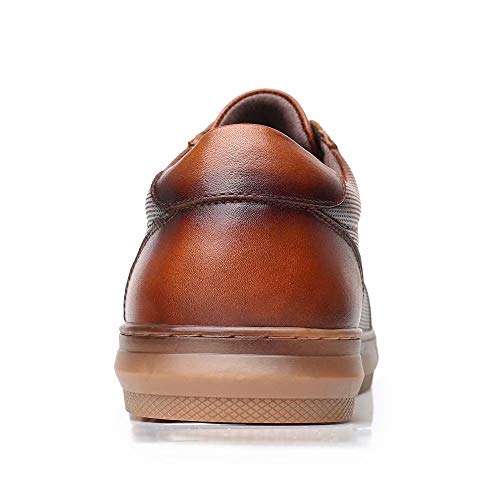 Image of Arkbird Casual Sneakers, Breathable Lace-Up Leather Walking Shoes Comfortable Fashion Sneakers for Men Daily Work