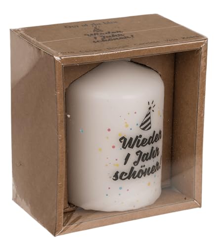 Out of the blue Geburtstagskerze Stumpen