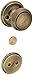 Schlage F94AND609 Antique Brass Andover Knob Dummy Interior Pack from The F-Series