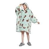 🍀POLYVALENT APPLICABLE --- La poche avant de la couverture à capuche oversize en molleton est suffisamment grande pour garder votre télécommande, votre téléphone ou vos collations, toujours avec vous. de la tête aux pieds pendant que vous regardez la télévision, vous prélassez sur le canapé, au lit, lisez ou étudiez, jouez à des jeux ou faites la sieste.