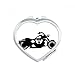 Motorcycle Mechanical Outline Pattern Heart Mirror Travel Magnification Portable Handheld Pocket Makeup