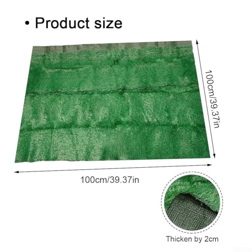 SPORTARC Kunstmatige simulatie gazon, kunstgras tapijt, gras tapijt nep synthetische tuin landschap gazon mat turf, patio gras deur mat (100 x 100 cm) - Afbeelding 3