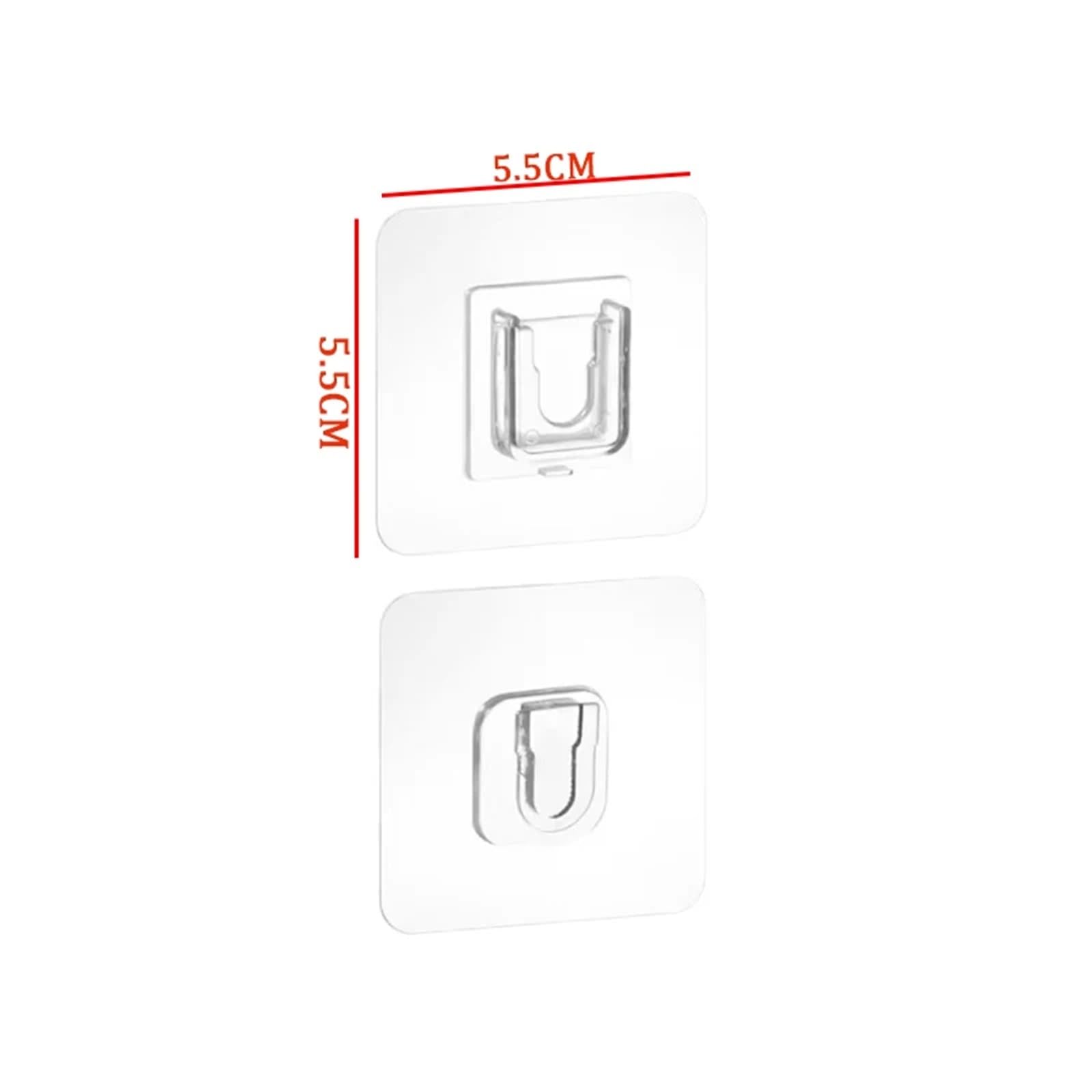 Ganchos de pared, Ganchos de pared adhesivos doble cara con ventosa transparente