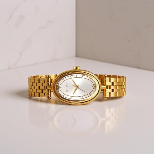 Image of Titan Karishma Workwear Silver White Dial Stainless Steel Watch for Women