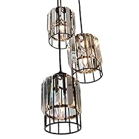 Amazon.co.jp : ムーラ ペンダントライト 3灯 ガラス LED対応