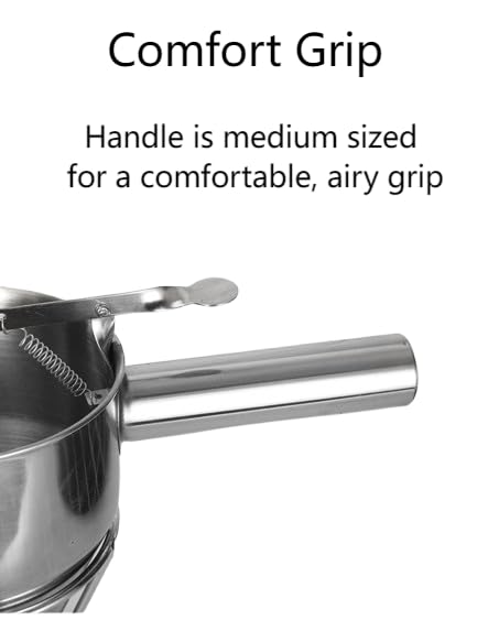 Stainless Steel Batter Dispenser with Stand - Funnel Design for Pancakes, Cakes, Waffles, Muffins & Crepes, Essential Kitchen Tool for Mixing & Pouring Batter