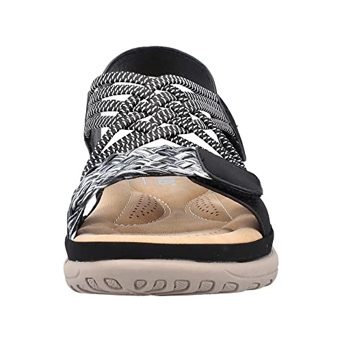 Rieker V8889, Sandali Donna, Nero, 42 EU