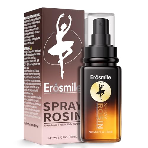 EROSMILE Rosin Spray for Dancers, Non-Slip Grip Spray for Ballet Pointe Shoes & Pole Dancing, Enhanced Grip & Long-Lasting, Ideal for Ballet Dancer - 3.72 OZ/110ML