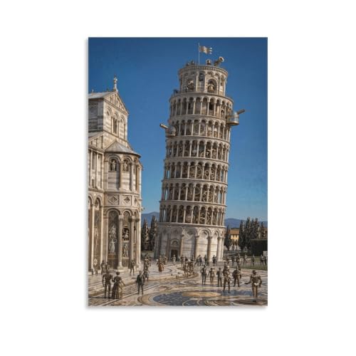 Toile cathédrale gothique XPASHIQWC pour habiller un grand mur vide