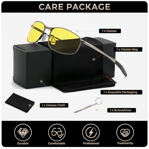 Image of SUNGAIT Mens Narrow Polarized Sunglasses Metal Frame Small Rectangle Retro Durable UV400 Protection