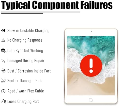 Charging Port Replacement for iPad 11 11in 2025 Charging Port Flex Cable for iPad 11th Gen 2025 Dock Connector Module Replacement Compatible with: A3354 A3355 A3356 (Blue) — 사진 5