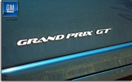 Gt Badge Overlay Decals - 1997-2003 Grand Prix Gt - (Color: Flat Black) #TOP30