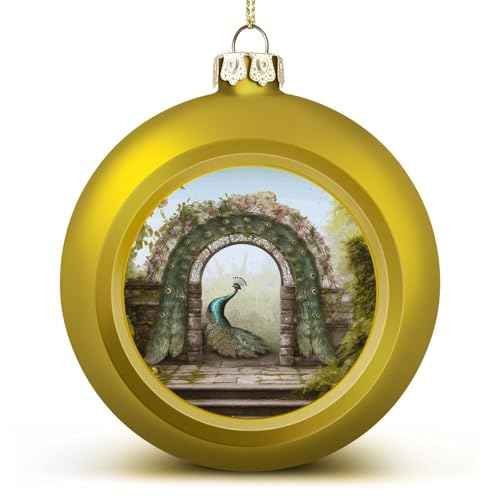 Paon de Noël incassable haute finition pour grand sapin - 2