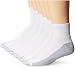 Hanes Men's FreshIQ Big-Tall ComfortBlend Ankle Socks, White, 12-14 (Pack of 6)