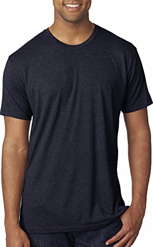 Next Level NL6010 Men's Tri-Blend 50% Polyester/25% Cotton/25% Rayon Crew Neck Tee - Vintage Navy - L