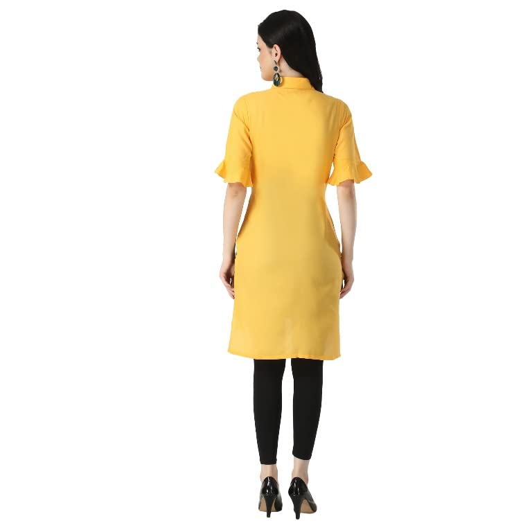 Image of OM SAI LATEST CREATION Designer Slub Cotton Fully Stitched Anarklai Kurti for Women & Girls on Jeans Palazzo or Skirt (Plus Size Upto 2XL)-(Grey)