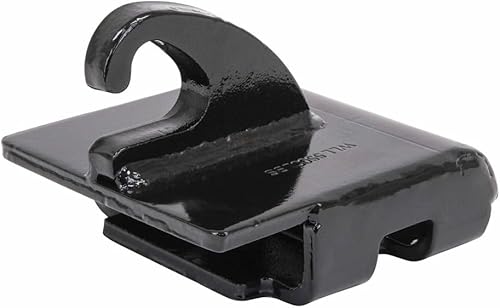 Miniatura 9 de Mytee Products Torno de remolque doble L, gancho de estante bajo, recubrimiento de polvo negro