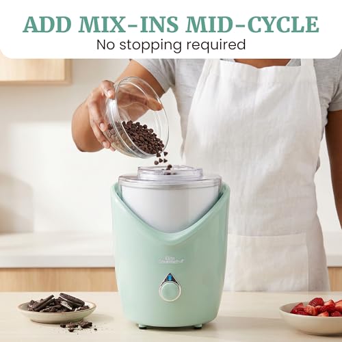 Image of Elite Gourmet EIM263M 2Qt Automatic Ice Cream Maker, Electric Homemade Ice Cream, Gelato, Frozen Yogurt & Sorbet Machine with Double-Insulated Freezer Bowl, One-Touch Operation, Includes Recipe Book