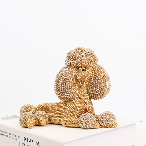 Estatua de Poodle en Resina para Decoración Moderna