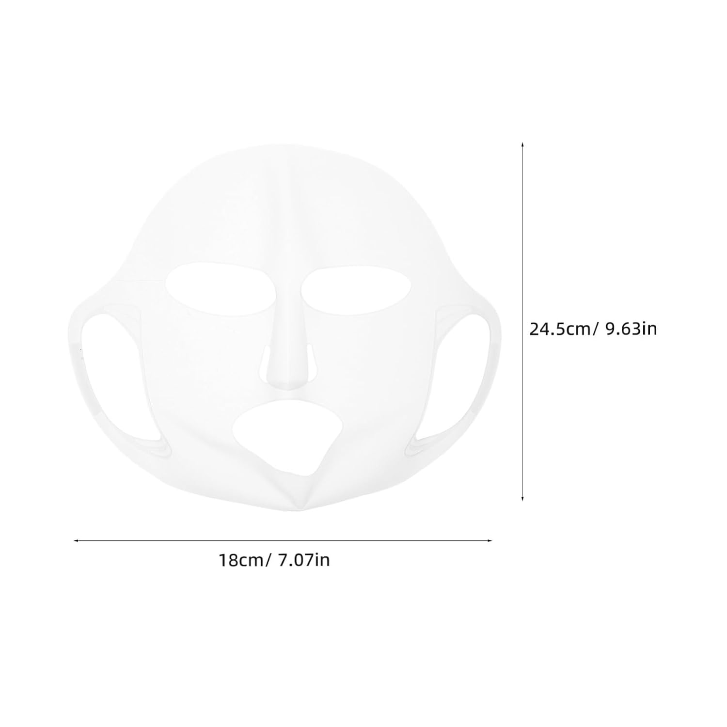 Vaguelly 3pcs Ear Hook Face Mask Covers 3d Silicone Reusable Moisturizing Protective Shields for Skincare Home Travel Salon Use
