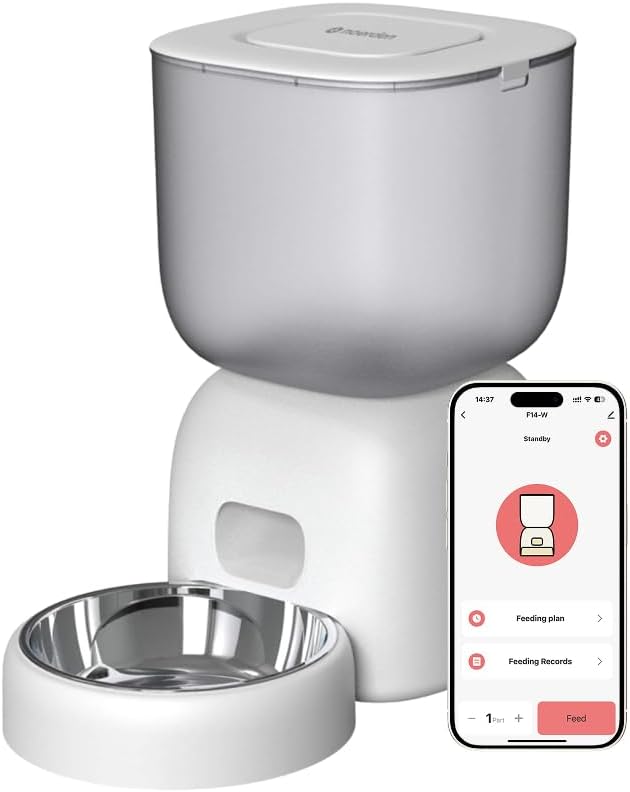 NOERDEN Petplate Comedero Automático para Mascotas con WiFi y App