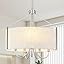 Nickel Drum Chandelier
