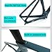 HIMALO 700C Carbon Fibre Road Bike Frameset 43/46/48/51/54cm Lightweight Disc Brake Frame Thru Axle 12 * 100/12 * 142mm Wind Breaking Racing Bike Frame Blue(48cm)