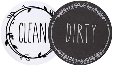 Dishwasher Magnet Clean Dirty Sign Double Sided Strong Kitchen Flip ...