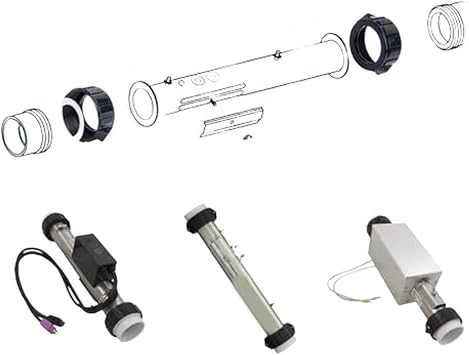 2 Inch Spa Heater Split Nut Union for Balboa For COLEMAN Systems with Gaskets and Screws to Provide Leak Resistant Heater Connection (1set)