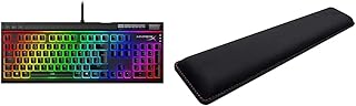 HyperX Alloy Elite 2 – Mechanical Gaming Keyboard, Software-Controlled Light & Macro Customization & HX-WR Wrist Rest for full-sized keyboards, 8.8cm x 45.7cm x 2.2cm