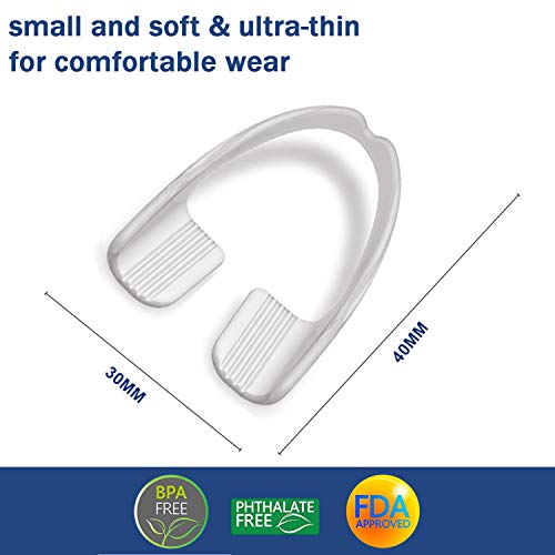Mouth Guard for Grinding Teeth and Clenching Anti Grinding Teeth Custom Moldable Dental Night Guard Professional Dental Night Guards to Prevent Bruxism/Pack of 8