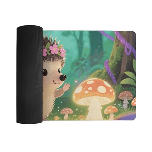 Tapis de bureau joli hérisson pour embellir votre espace de travail