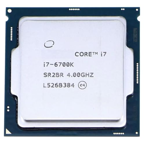 Image of Core i7-6700K 6th Generation Desktop Processor, 4.0 GHz Quad-Core, Unlocked, LGA 1151, High-Performance CPU for Gaming and Productivity (Supports H110 Motherboard)