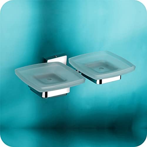 EASYHOME FURNISH soap Dish Double soap case Stand for washbasin sabu