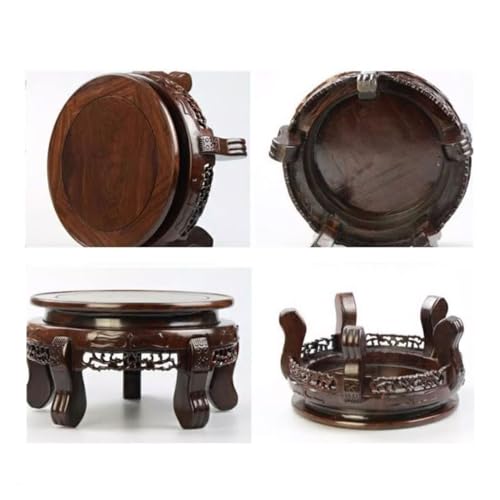 Support de vase en ébène précieux de style chinois 42cm d'artisanat - 5
