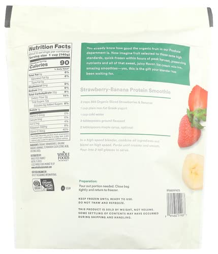 365 By Whole Foods Market, Strawberries And Bananas Sliced Organic, 32 Ounce #TOP1
