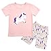 Produktbild Winzero Mädchen-Weihnachtspyjama-Set, niedlich, langärmelig, Baumwolle, Pyjama, Nachtwäsche, Tops, Hemden und Hosen, Nachtwäsche für Kinder Gr. 2-3 Jahre, Pink5