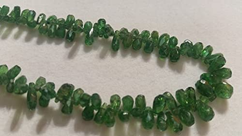 Tsavorite faceted Drop Shape d'exception perles de joaillerie luxe