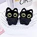 Fuerxy Black Cat Bag Charm, Black Plush Gifts for Handbags Backpacks Purse Keychain Accessories Charm Cat Lover Gifts